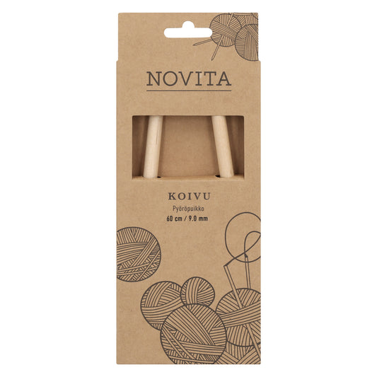 Novita pyöröpuikot 60 cm koivu 9.0 mm, myyntierä 5 kpl