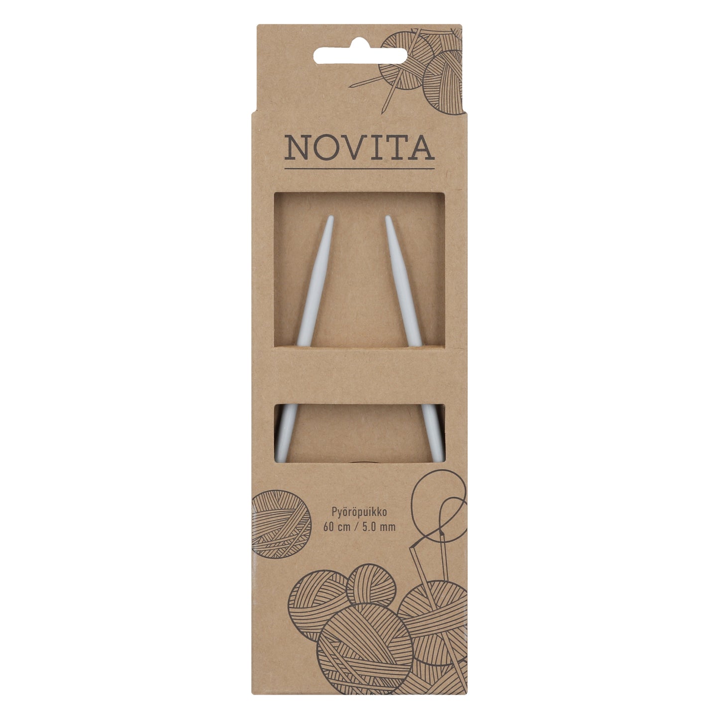 Novita pyöröpuikot 60 cm 5.0 mm, myyntierä 10 kpl