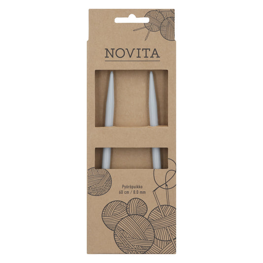 Novita pyöröpuikot 60 cm 8.0 mm, myyntierä 10 kpl