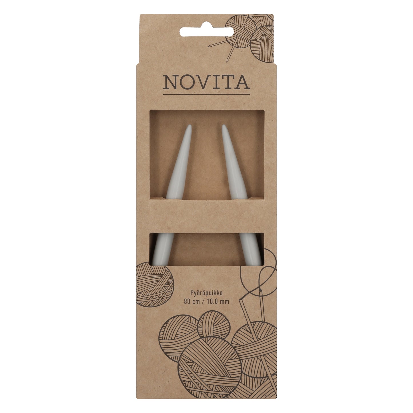 Novita pyöröpuikot 80 cm 10.0 mm, myyntierä 10 kpl