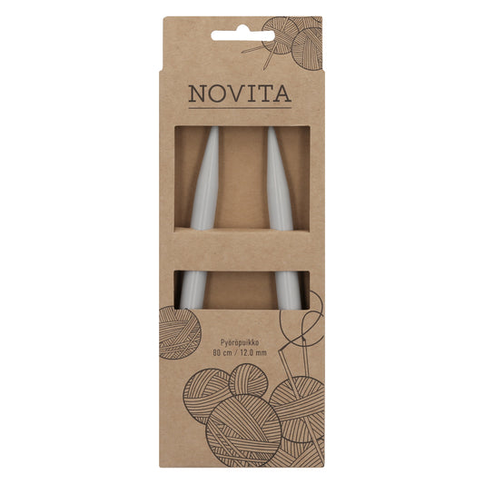 Novita pyöröpuikot 80 cm 12.0 mm, myyntierä 5 kpl