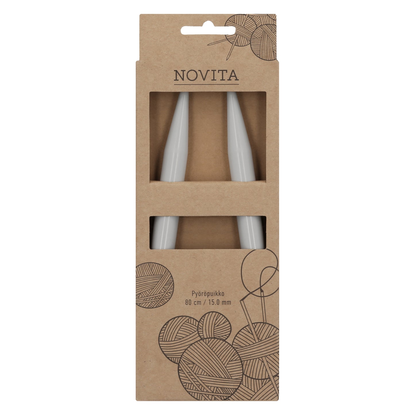 Novita pyöröpuikot 80 cm 15.0 mm, myyntierä 5 kpl