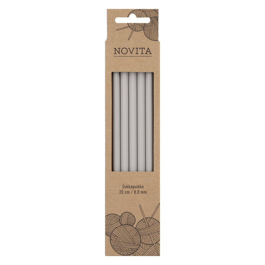 Novita sukkapuikot 20 cm 8.0 mm, myyntierä 10 kpl
