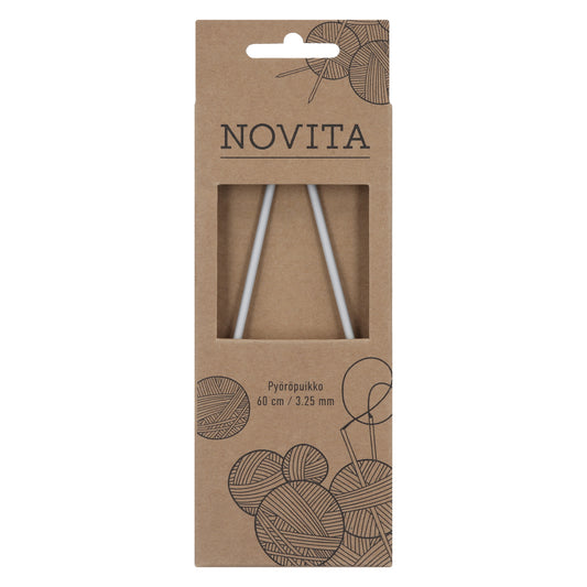 Novita pyöröpuikot 60 cm 3.25 mm, myyntierä 10 kpl