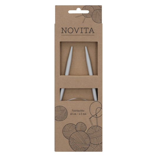 Novita pyöröpuikot 60 cm 6.0 mm, myyntierä 10 kpl