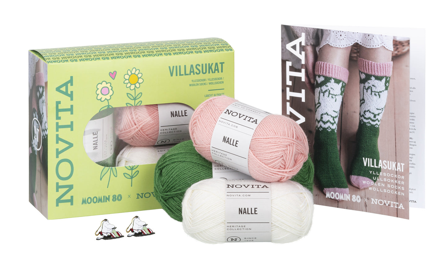 Novita X Moomin Äidin rakkaussukka -boksi 6 kpl