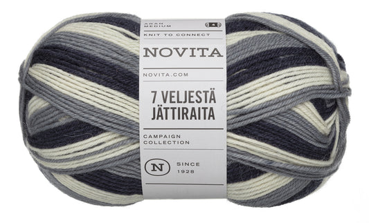 Novita 7 Veljestä Jättiraita 10 x 150 g