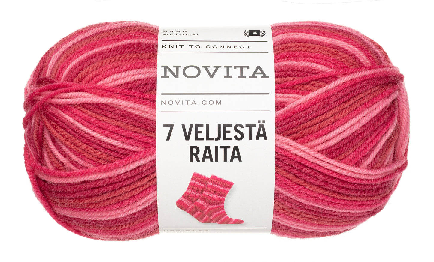 Novita 7 Veljestä Raita myyntierä 10 x 100 g