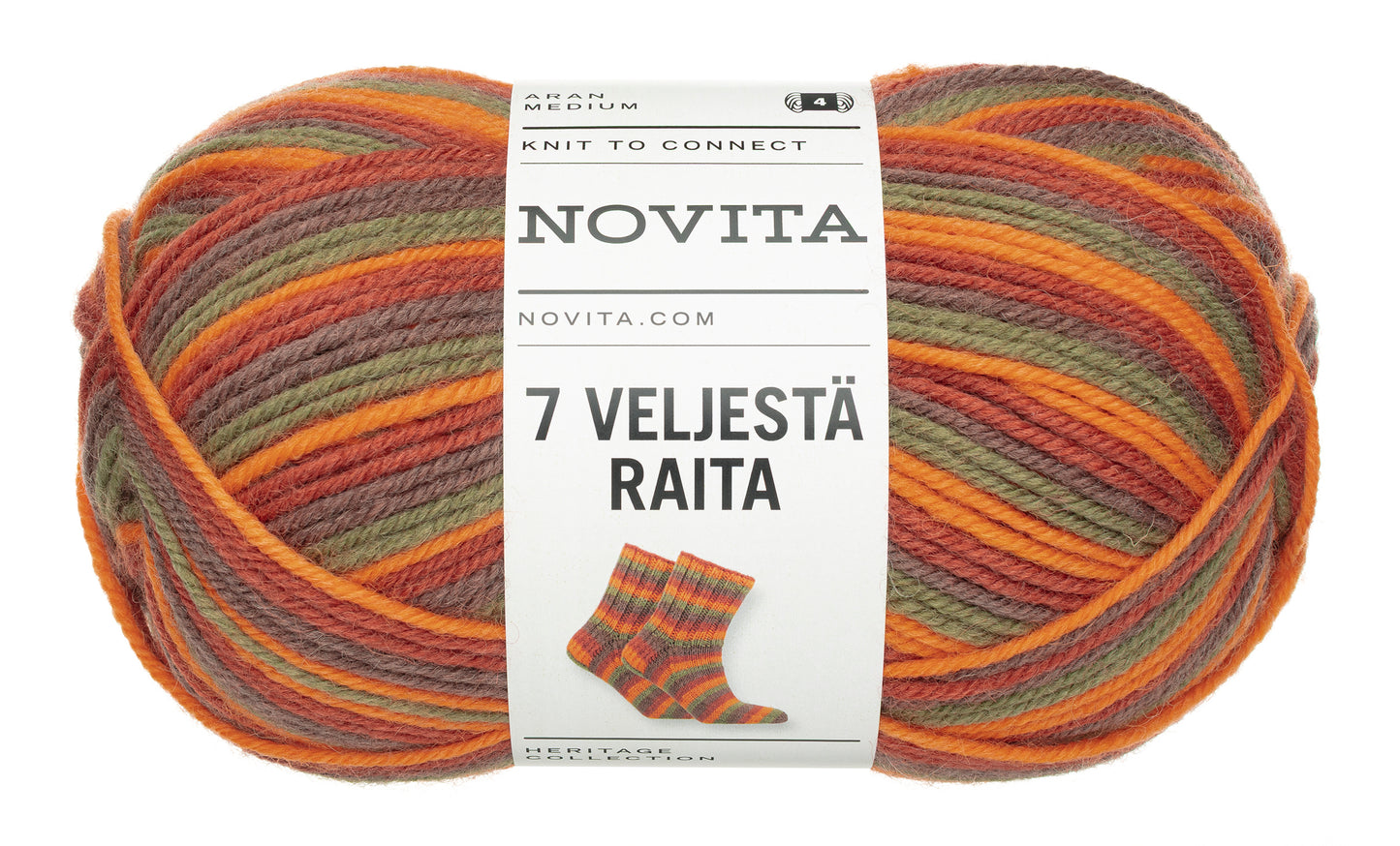 Novita 7 Veljestä Raita myyntierä 10 x 100 g