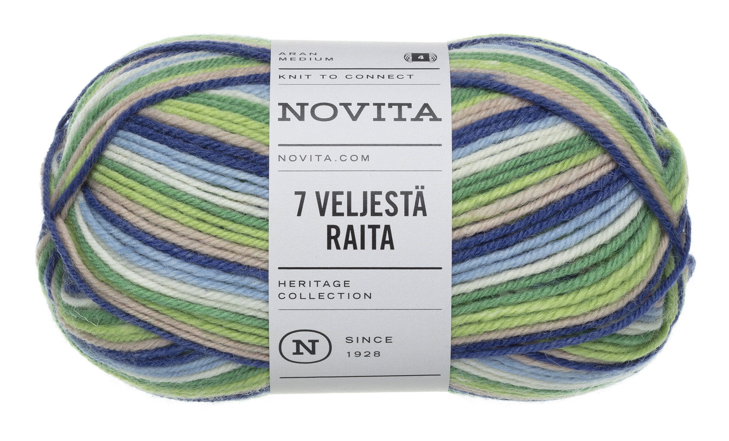 Novita 7 Veljestä Raita myyntierä 10 x 100 g