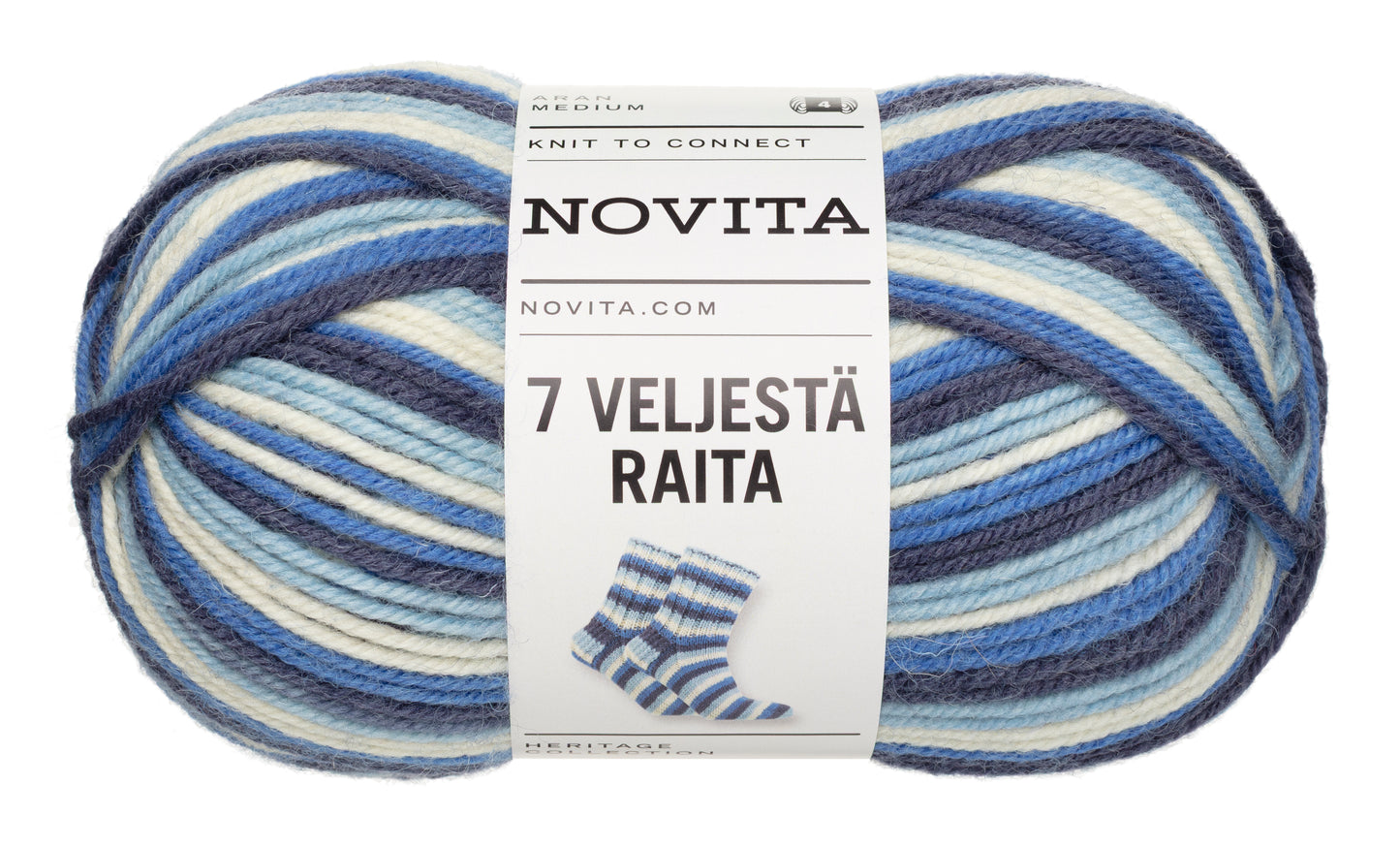 Novita 7 Veljestä Raita myyntierä 10 x 100 g