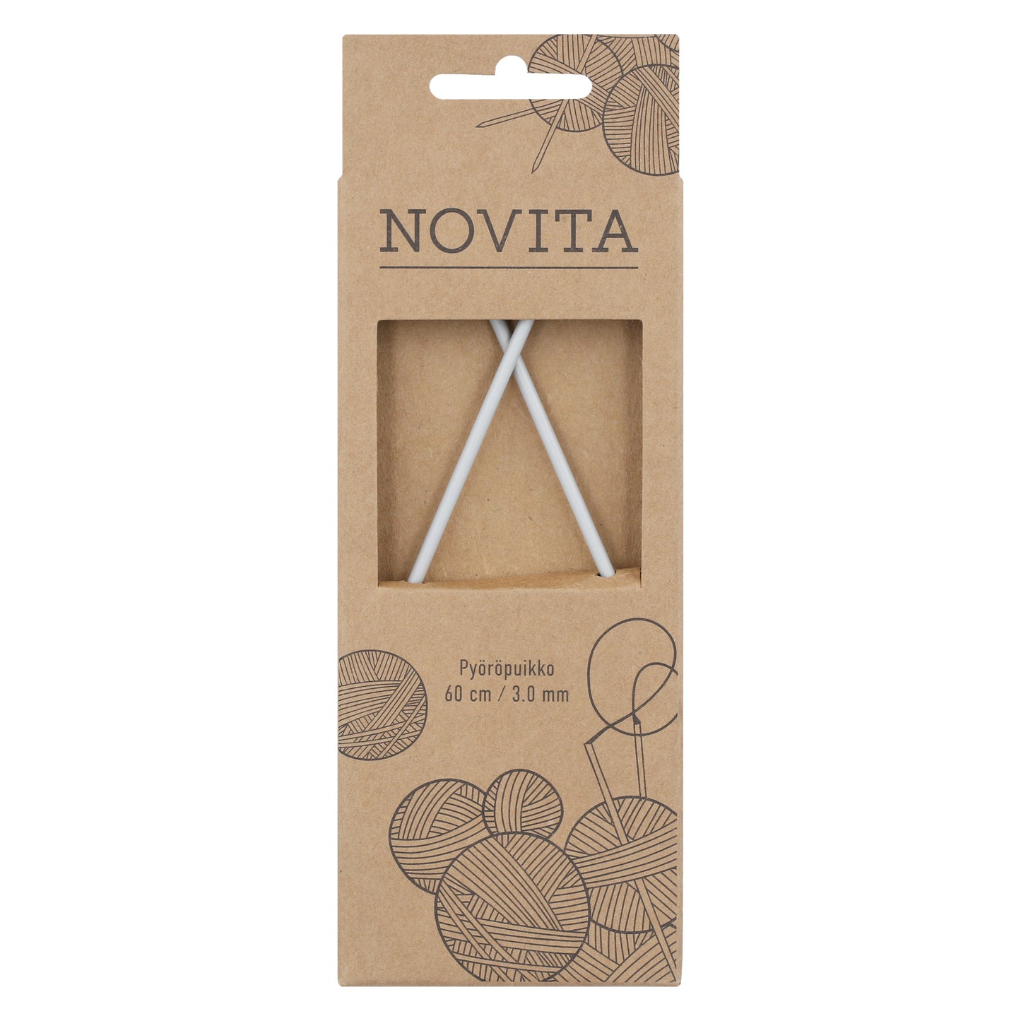 Novita pyöröpuikot 60 cm 3.0 mm, myyntierä 10 kpl