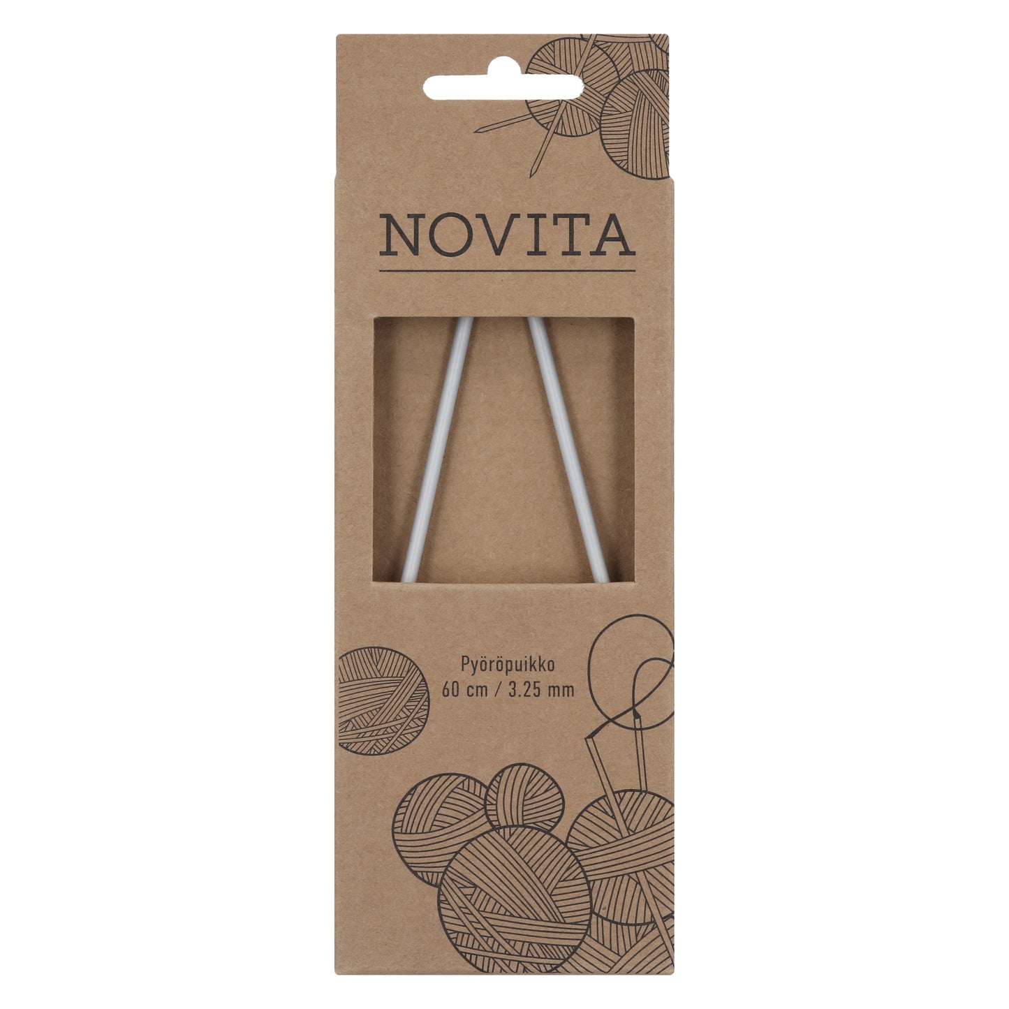 Novita pyöröpuikot 60 cm 3.25 mm, myyntierä 10 kpl