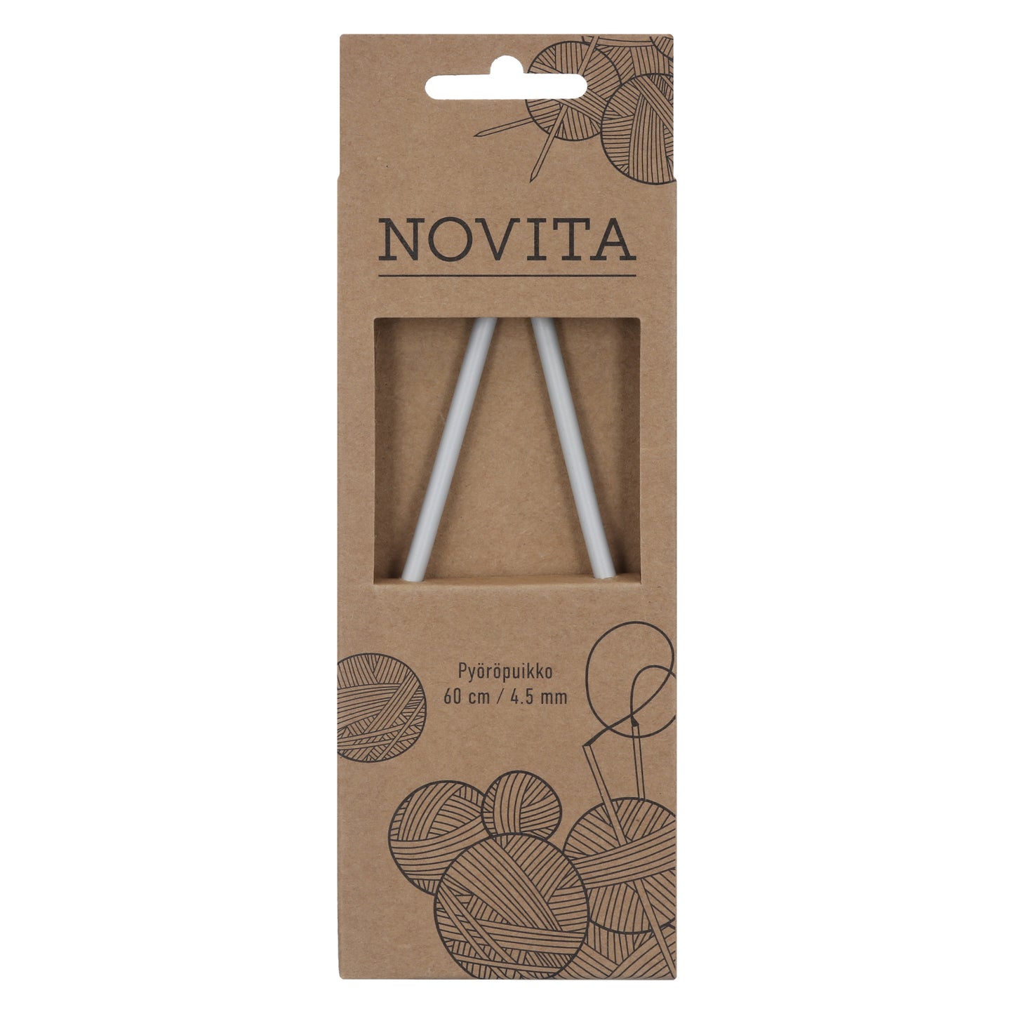 Novita pyöröpuikot 60 cm 4.5 mm, myyntierä 10 kpl
